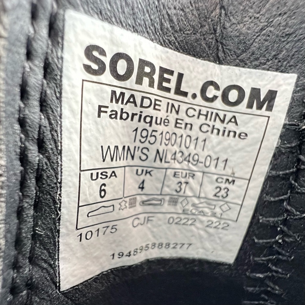Sorel Brex Waterproof Chelsea Ankle Boots Size 6 Platform Black Pink New NWT - Picture 8 of 10
